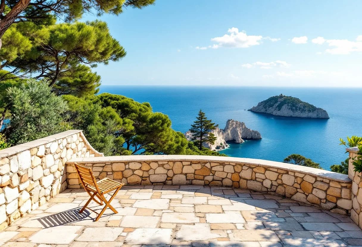 With a sea view