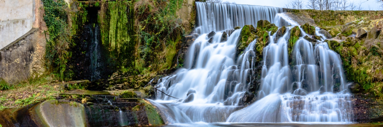 Wasserfall der Mühle in Sant Joan